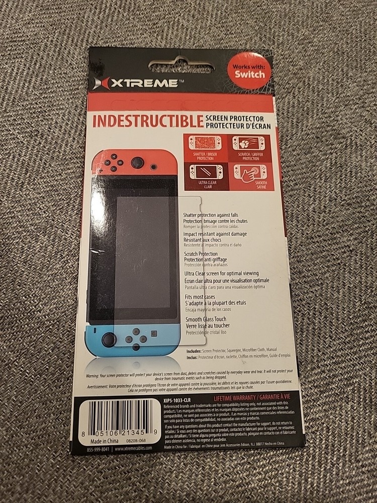 Xtreme Indestructible Screen Protector for NINTENDO SWITCH Shatter Scratch Proof
