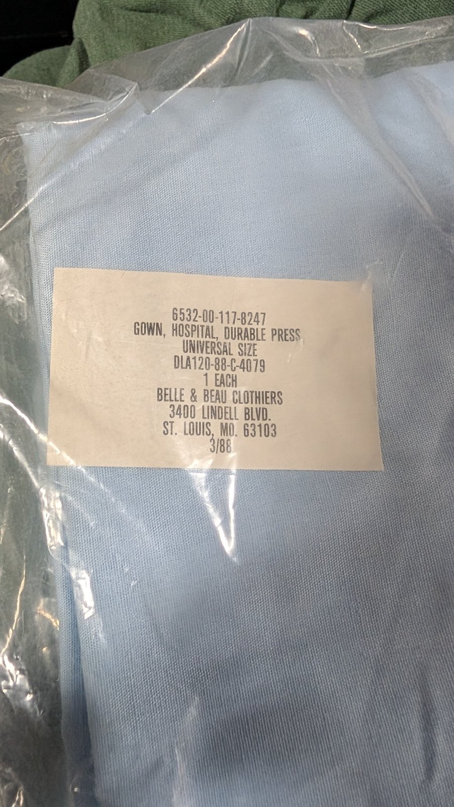 Belle & Beau Hospital Gown Universal Size - Blue