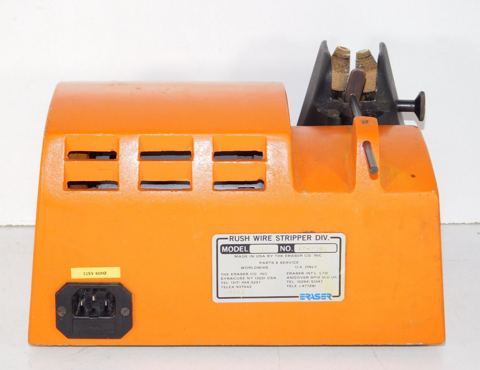 Eraser Company RT2 Magnet Enameled Rush Wire Stripper Machine Unit AR-2301 USA