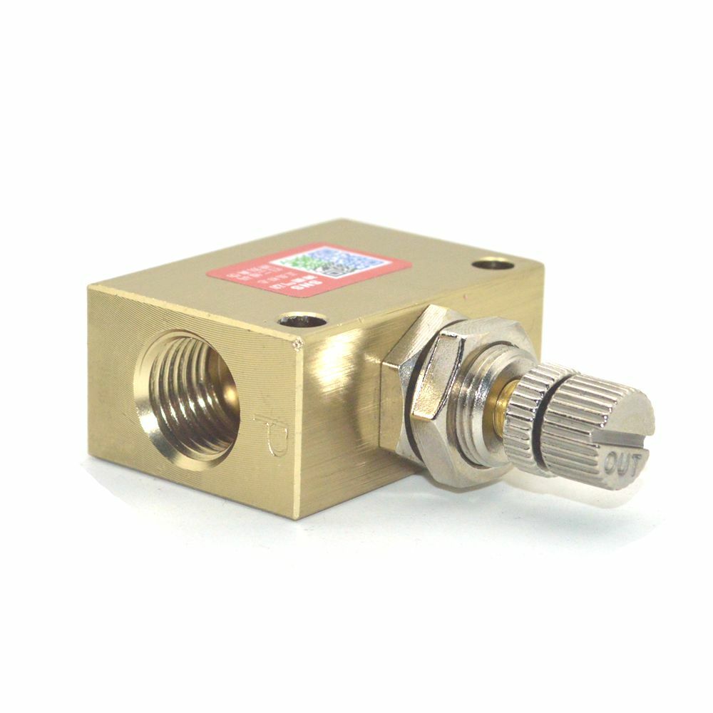ASC-06 Pneumatic Valve 1/8" BSPT Air Flow Speed Controller Valve Throttle