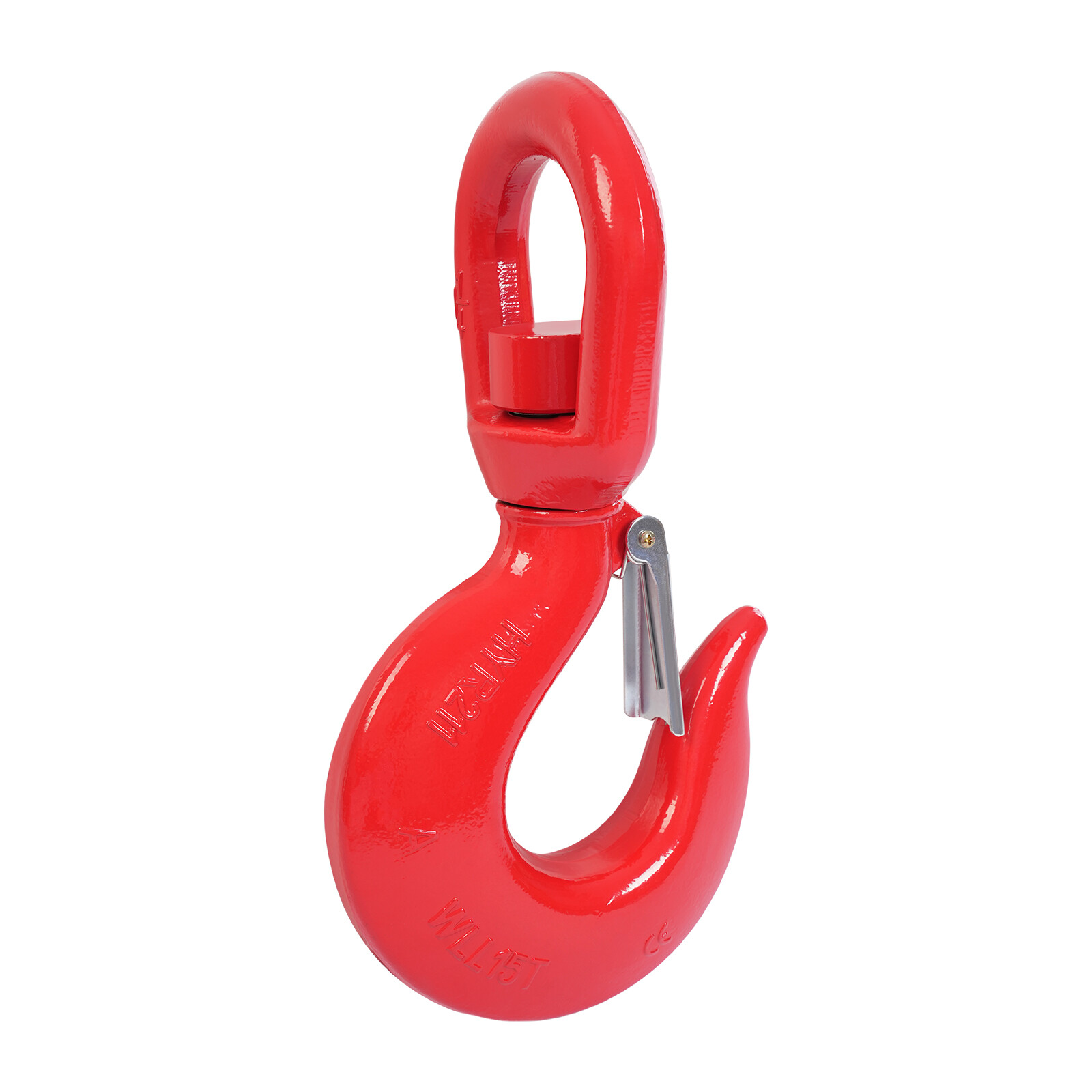 15T/33069.34lb Heavy Duty Swivel Lifting Hook Locking Swivel Hook w/Safety Latch