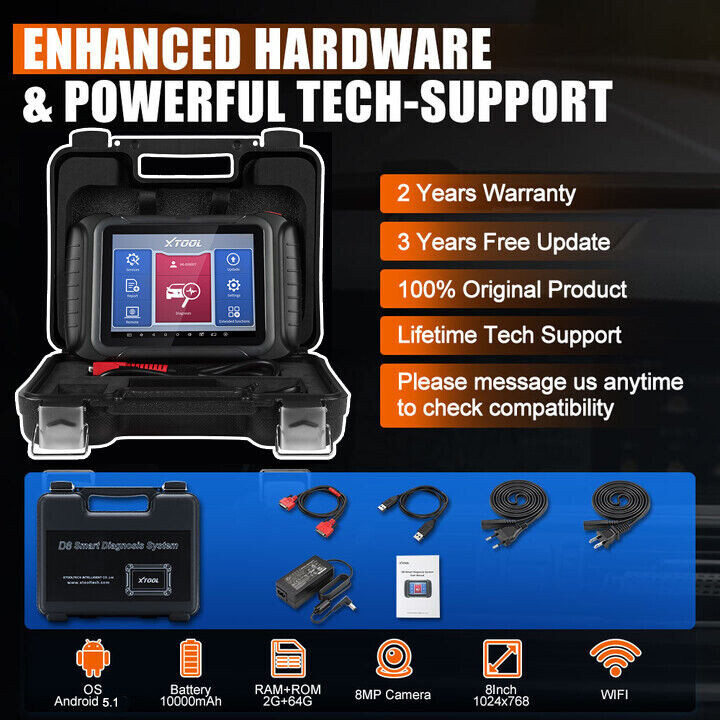 XTOOL D8 Topology Car Bidirectional Diagnostic Scanner Full System Coding Tool