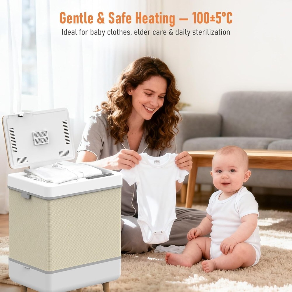 Compact 35L Towel Storage Heater with Digital Display & Timer – Gift-Ready