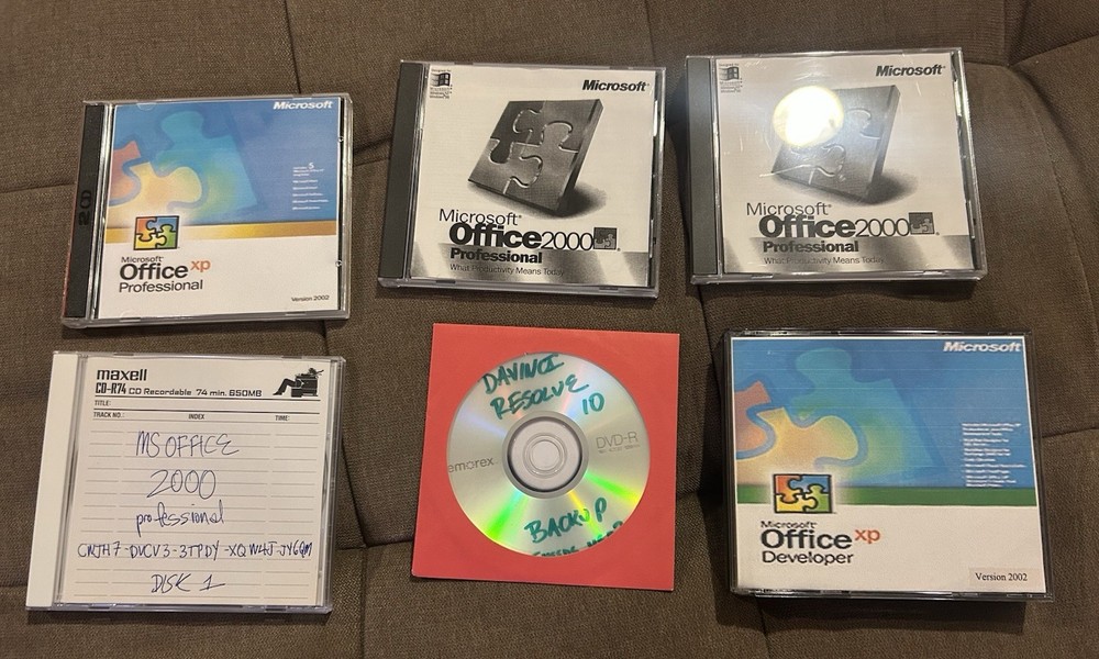 Backup Software Cd-rs Microsoft Macromedia Adobe