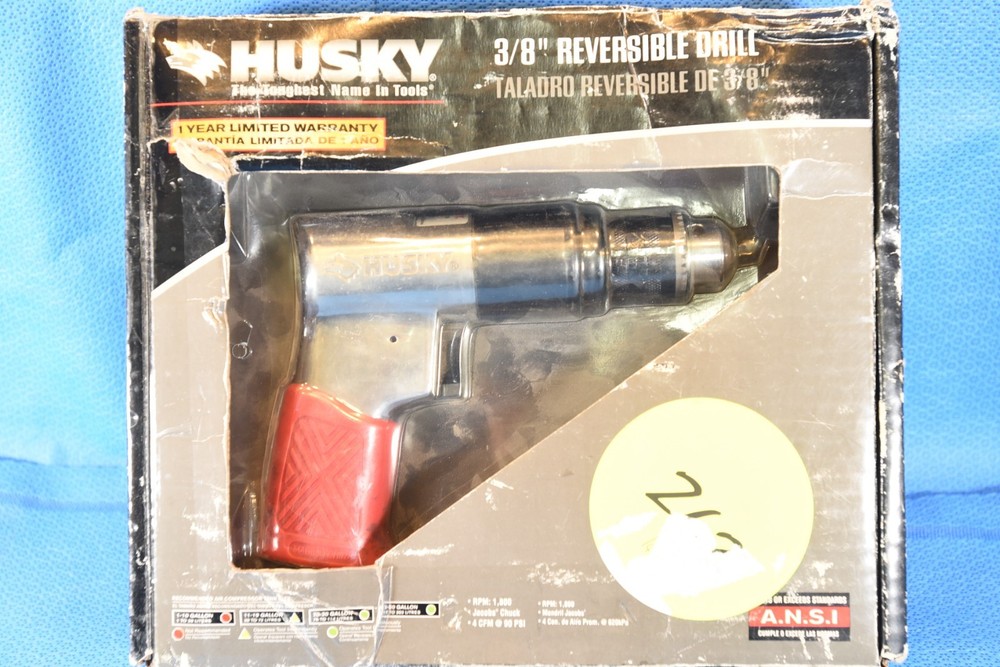 Husky H4822 3/8" Reversable Air Drill