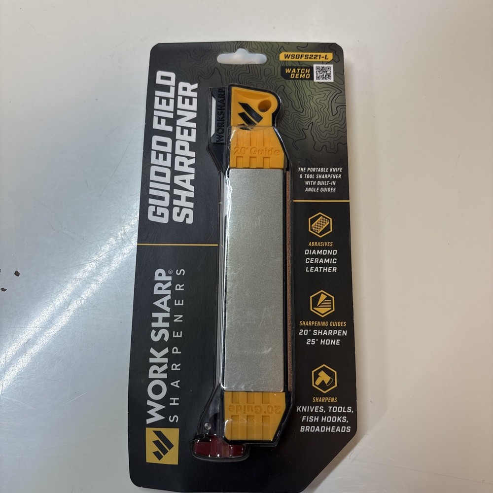 WORK SHARP Work Sharp Guided Field Sharpener, Compact Hunting Knife Sharpener