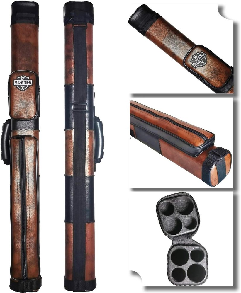 Square Pool Cue Case Hard 2x2 New