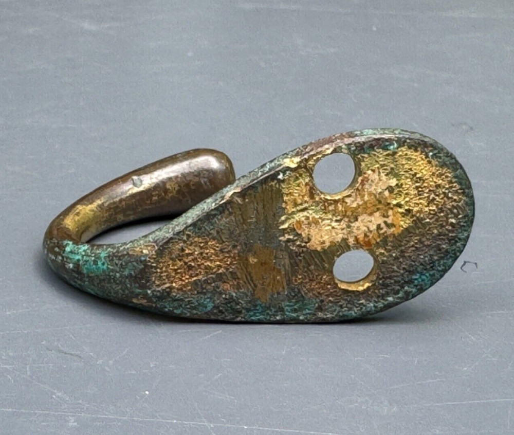ANTIQUE BRASS COAT HOOK