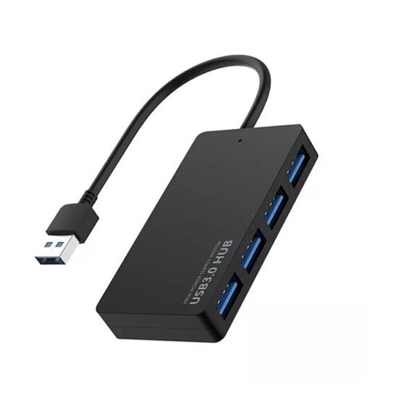 4-Port USB 3.0 Hub 5Gbps Portable Compact PC Mac Laptop Notebook Desktop