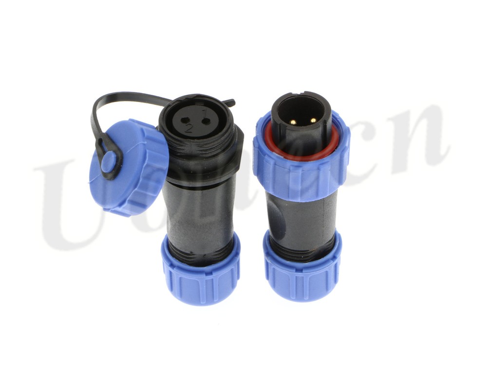 SP13 IP68 Waterproof 2 Pin LED High Power Connectors Circular Kit Plug Socket