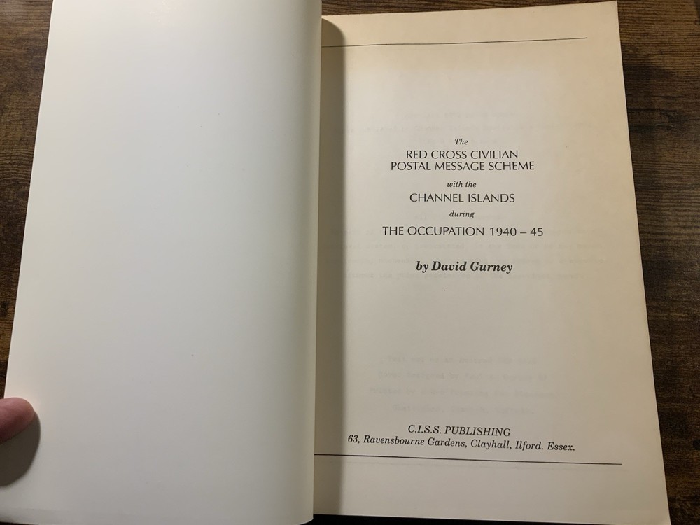 Red Cross Civilian Postal Message Scheme 1940-45 Postal History Paperback Book