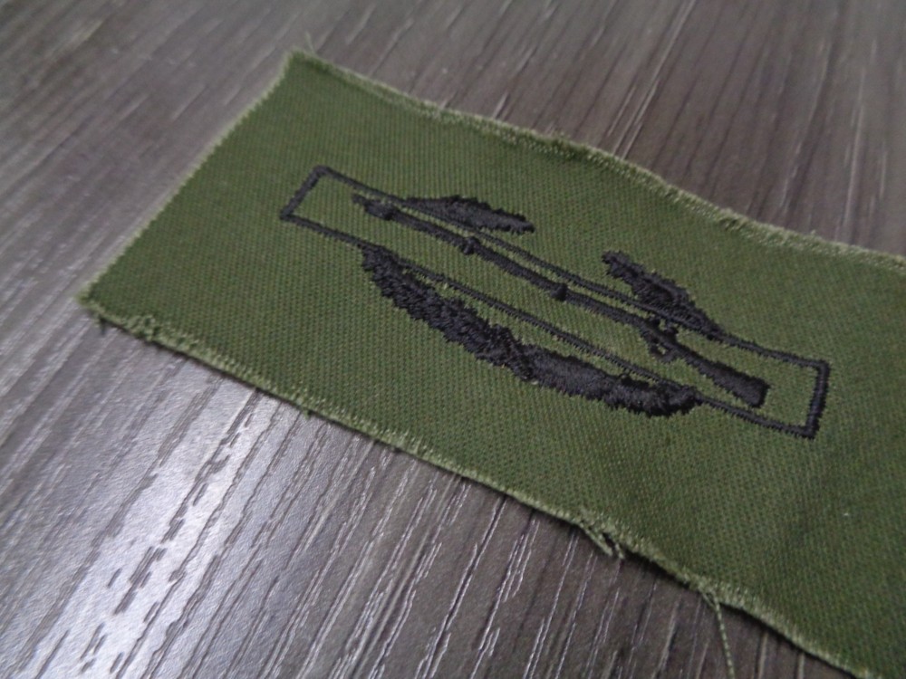 Original DESERT STORM Subdued CIB Combat Infantry Badge Patch OD GREEN PATCH