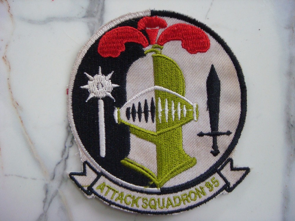 US VA-95 ATTACK SQUADRON 95 GREEN LIZARDS, VIETNAM WAR PATCH