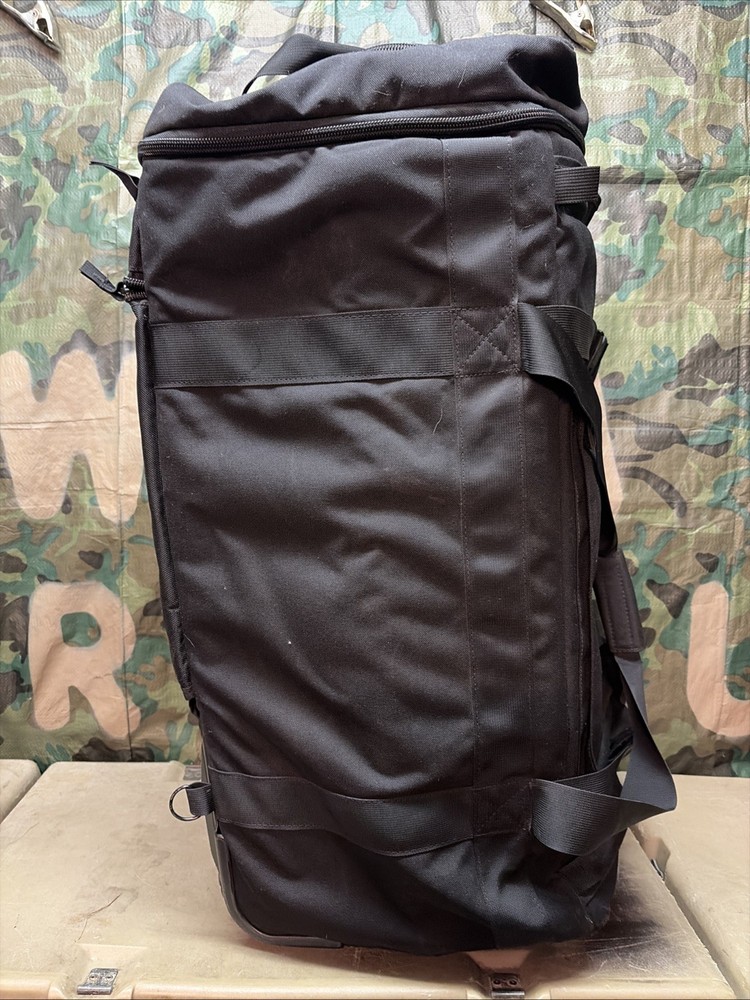 Thin Air Gear Olympus Deployment Rolling Duffle Bag Backpack Black Wheeled