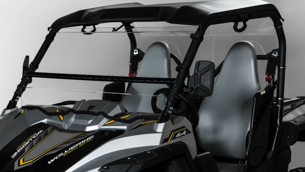 TERRARIDER YAMAHA WOLVERINE HALF UTV WINDSHIELD - AR 1/4"