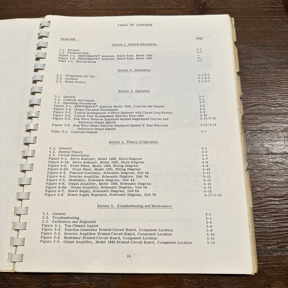 Servo Corporation Models 1990 & 1995 Servomatic Analyzer Installation Operation