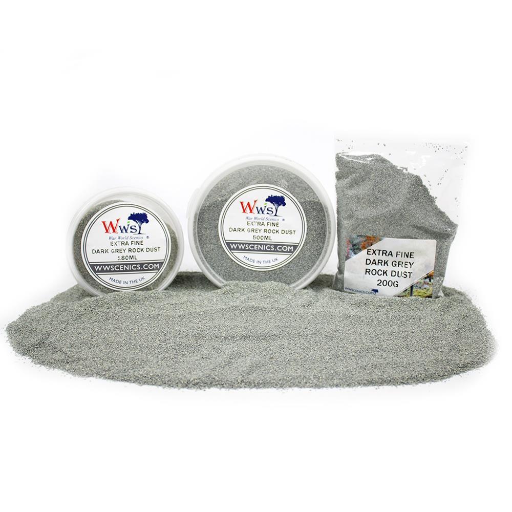 Extra Fine Dark Grey Rock Dust 0-1mm | Wargame Scenery & Basing Material