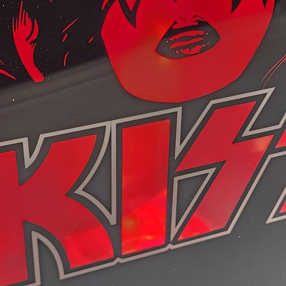 Kiss Virtual Flame Box Display Gene Simmons Tested Works 2003 Band Spencers