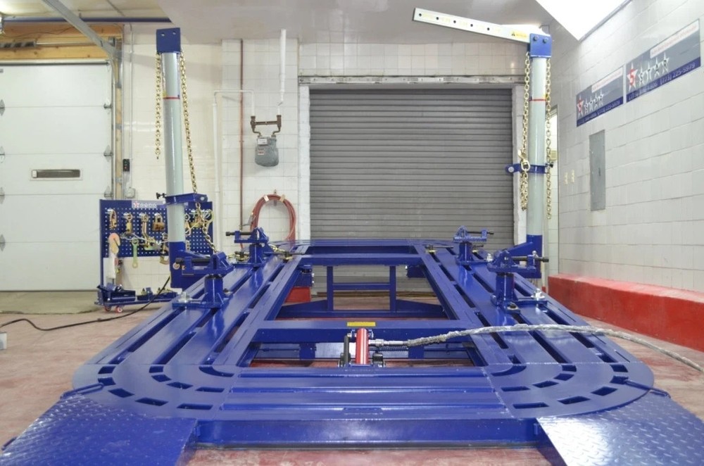 20FT Auto Body Frame Machine Rack w/ 2 Towers + 2D Measuring System + Jack
