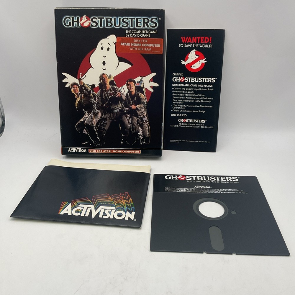 Ghostbusters Commodore 64 C64 Activision Disk Game David Crane CIB