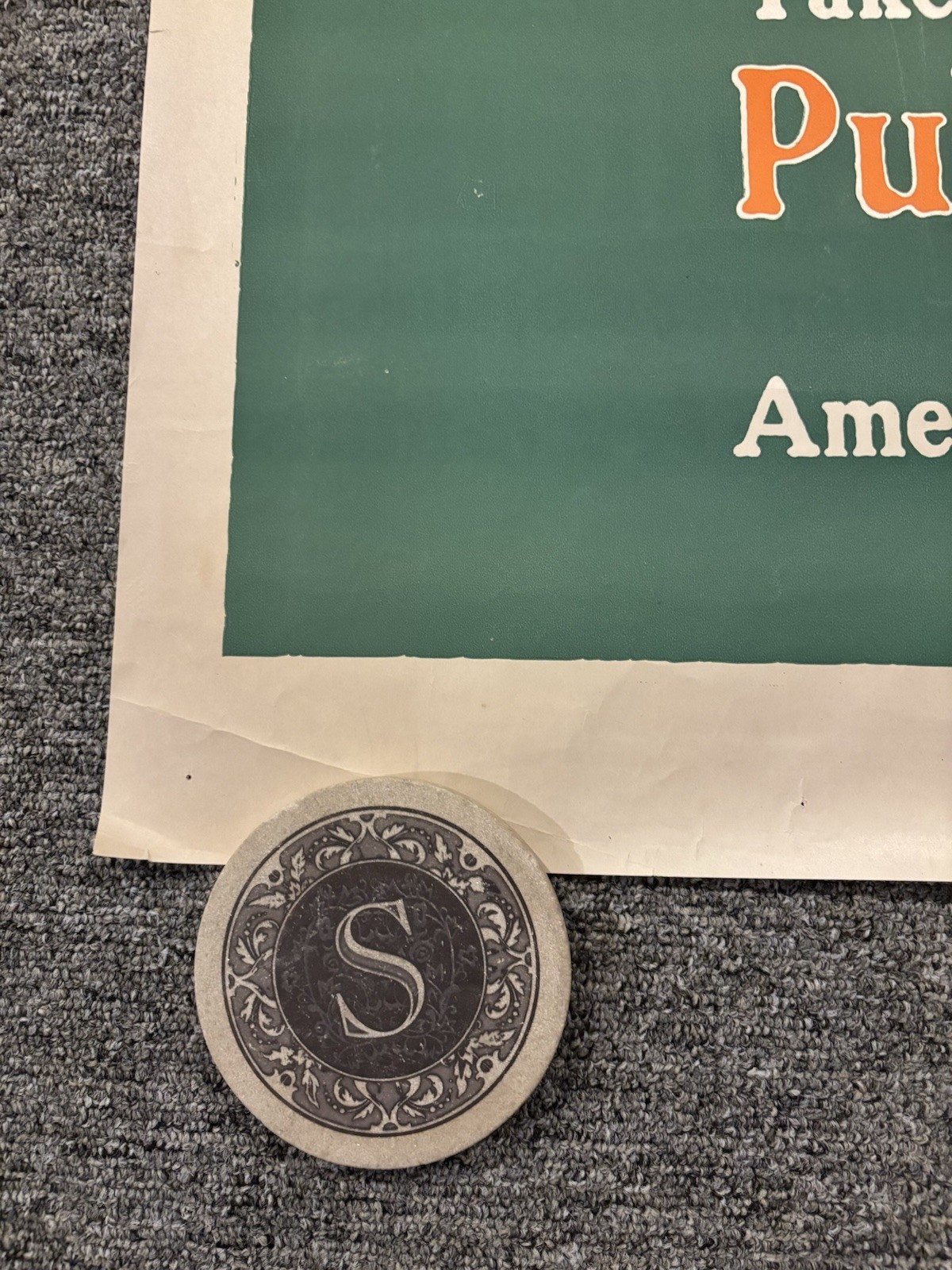 Original WWI Poster Yanks In Germany Want More Books 28x33”