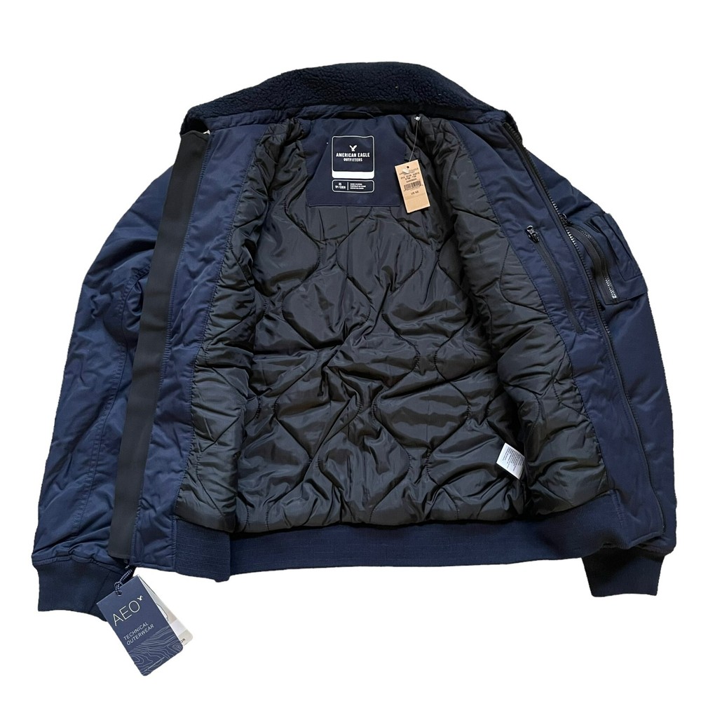 NWT American Eagle Outfitters Men's Bomber Mod Flight Jacket Technical Outerwear