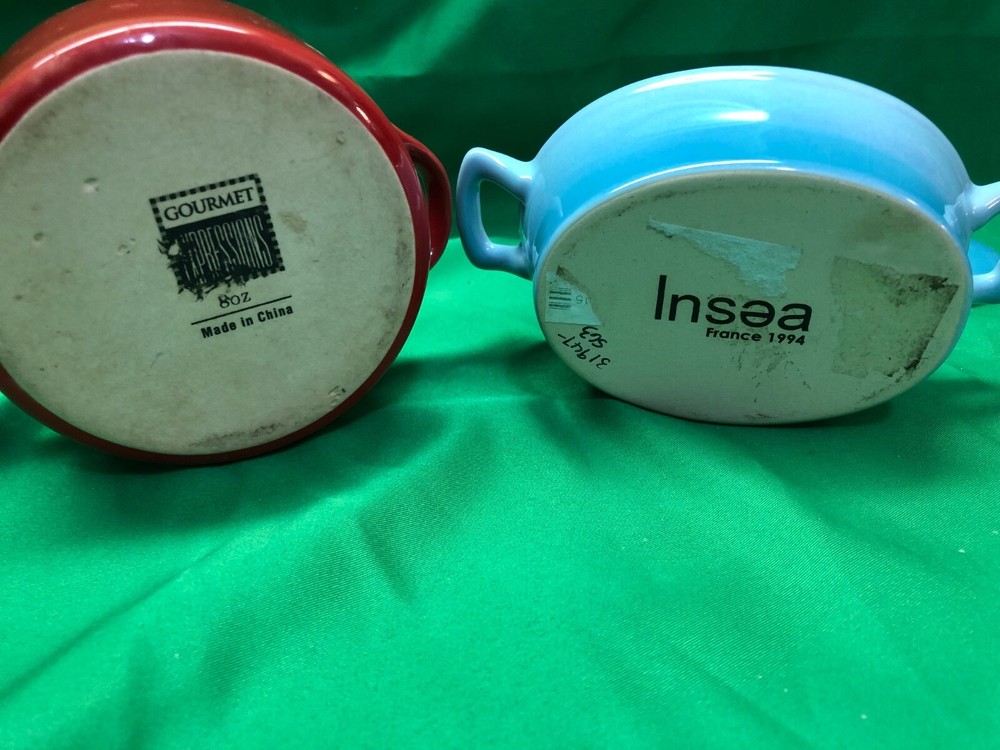 Two Mini Ceramic Personal Casserole Dishes