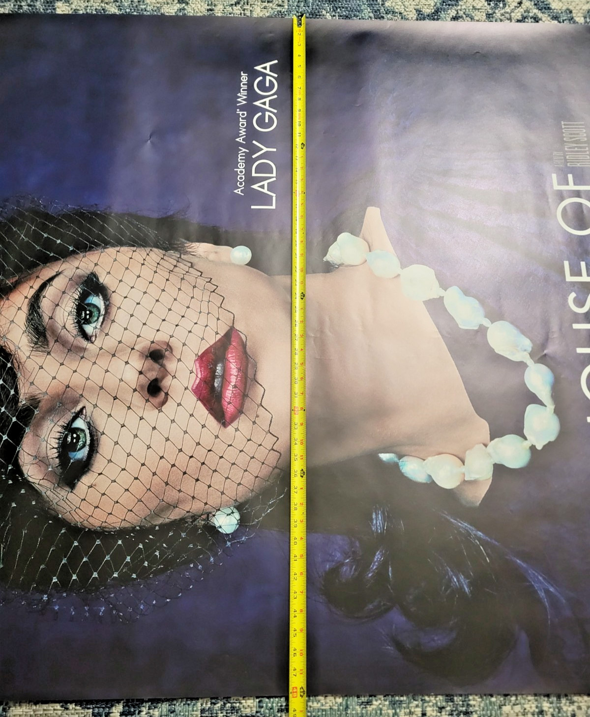 Lady Gaga Giant Promo Poster From House Of Gucci Movie - 48" X 70" Rare