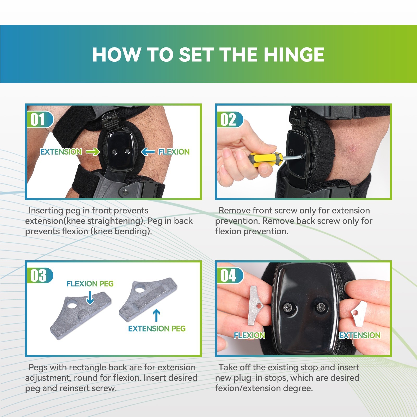 Bone-on-Bone Knee Pain Relief Brace,Support for Arthritis Pain & Joint Stability
