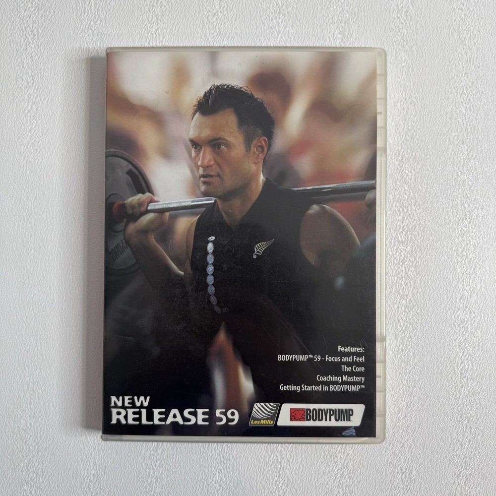 Les Mills Body Pump 59 Instructor Release Kit DVD CD Case Choreo Notes Complete