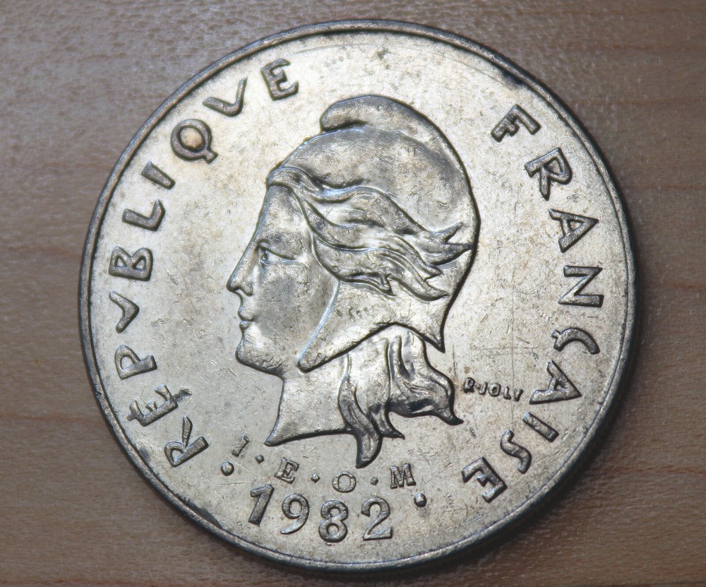 1982 French Polynesia 50 Francs