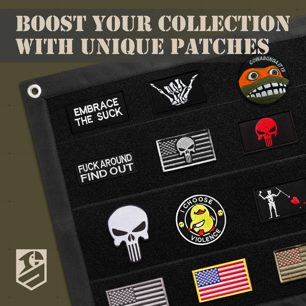 2Pcs Embrace The Suck Patch Set, Embroidered Hook and Loop