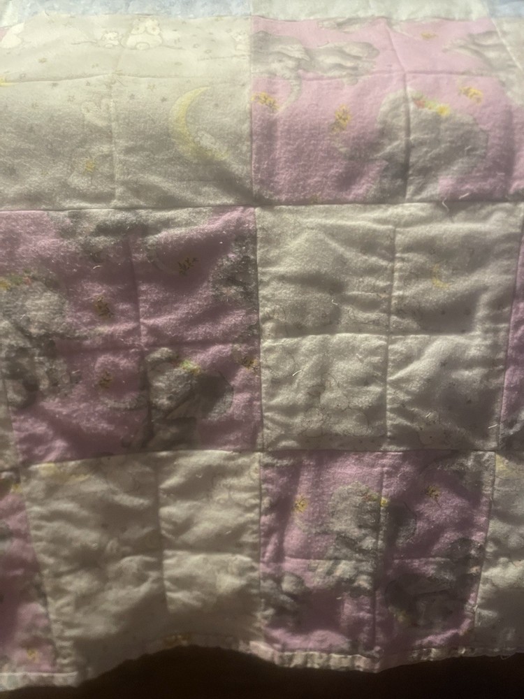 Bunny Blue Rag Quilt