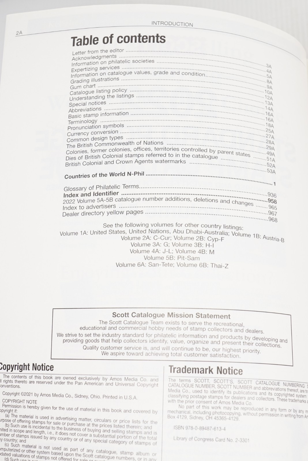 2022 Scott Stamp Catalogue Vol 5A (N-Phil) & 5B (Pit-Sam) Set NZ Norway Russia