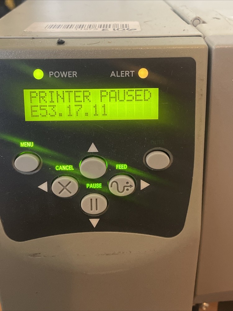 Zebra S4M Direct Thermal Barcode Label Printer LAN Serial USB Tested