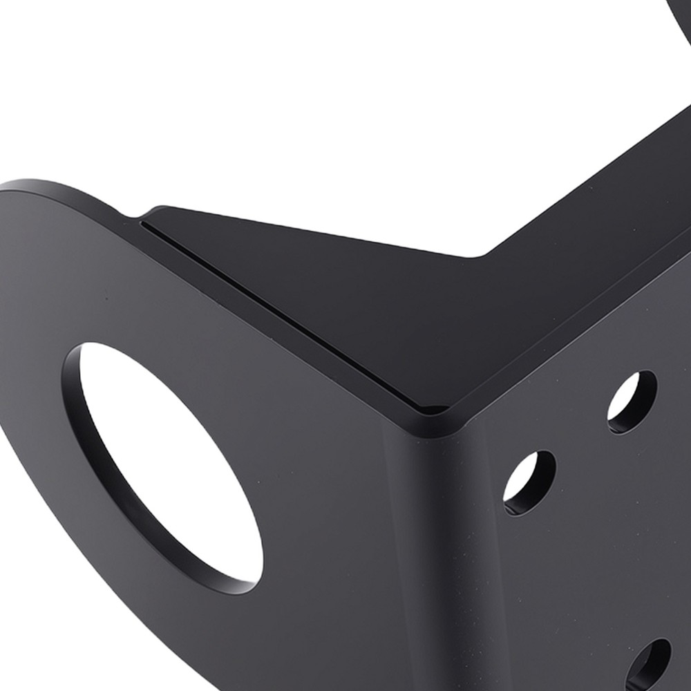 Trailer Jack Support Bracket Kit for A-Frame 3-Bolt Pattern Steel Black