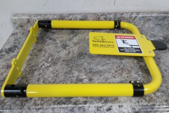 Erectastep 11792-R2 36 In Max Opening 22 In H Yellow Self Closing Safety Gate
