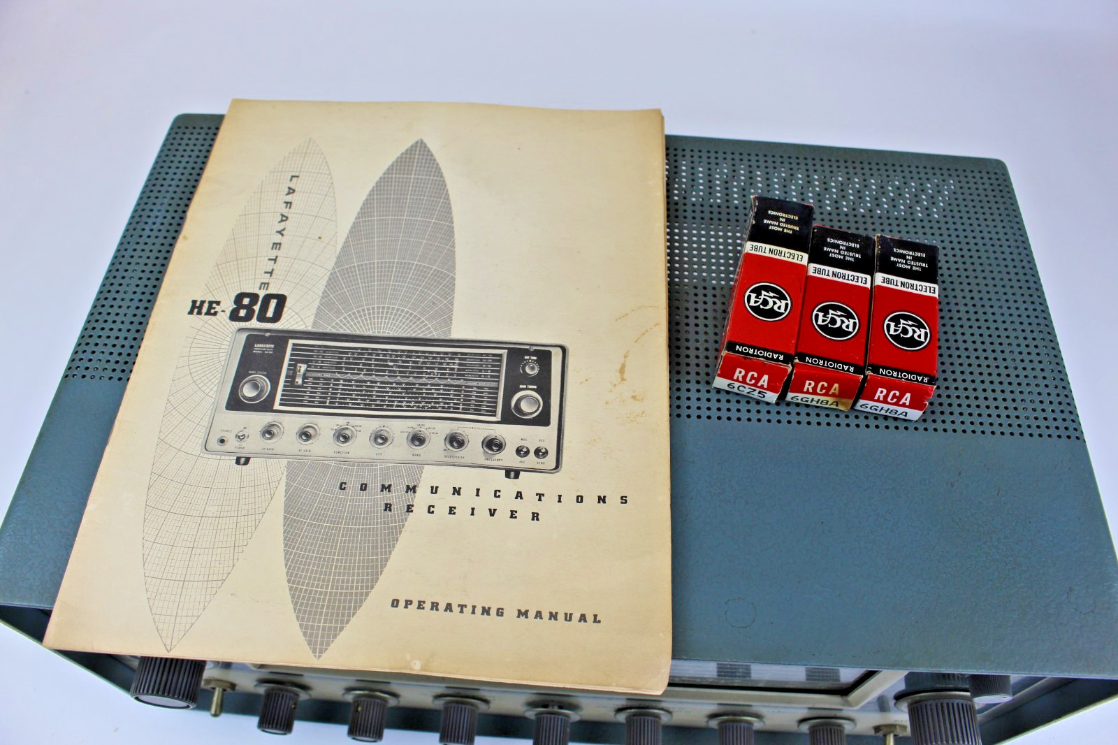 LAFAYETTE HE-80 RADIO PROFESSIONAL RECEIVER 0.55-54MHZ 1963 VINTAGE RARE