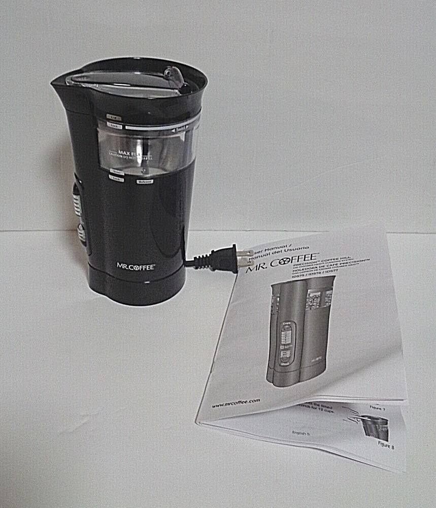Coffee Mill Grinder Mr Coffee 3 Precision Grind Settings Chamber IDS77 ~ EUC