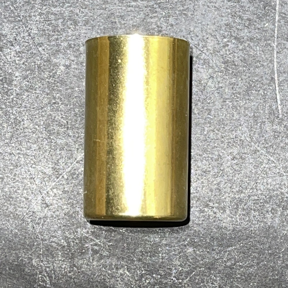 BRASS PLATED ~ Candle Socket Covers ~ 1  15/16”Tall ~E12 Candelabra Base