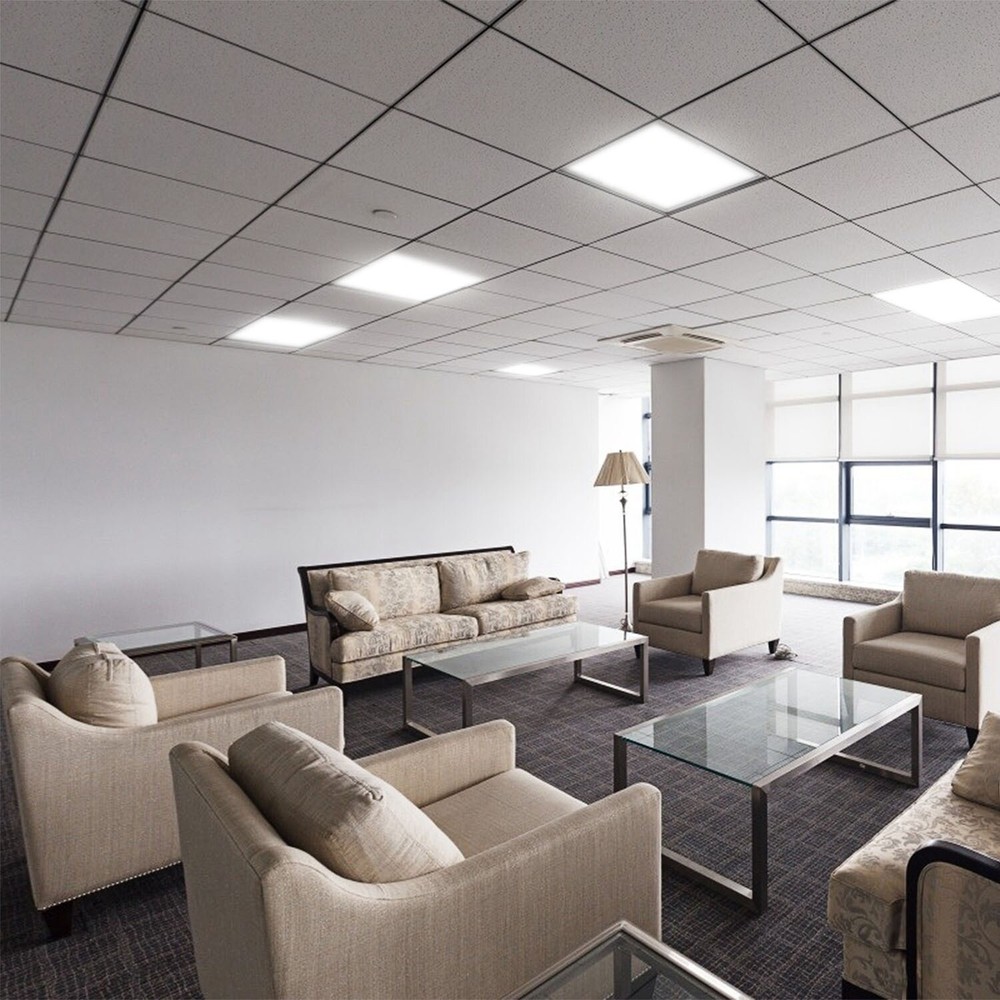 2 Pcs 2X2 LED Flat Panel Light, Lighting for Office Drop Ceiling LED Light Panel