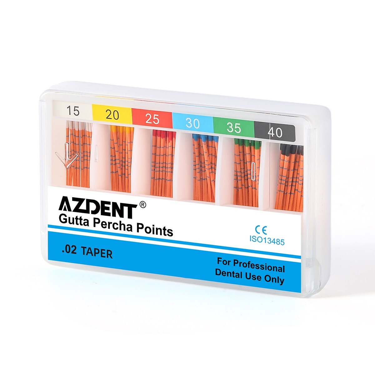 Dental Endodontics Gutta Percha Points With Scale Taper 02 04 06 F1F2F3 Root
