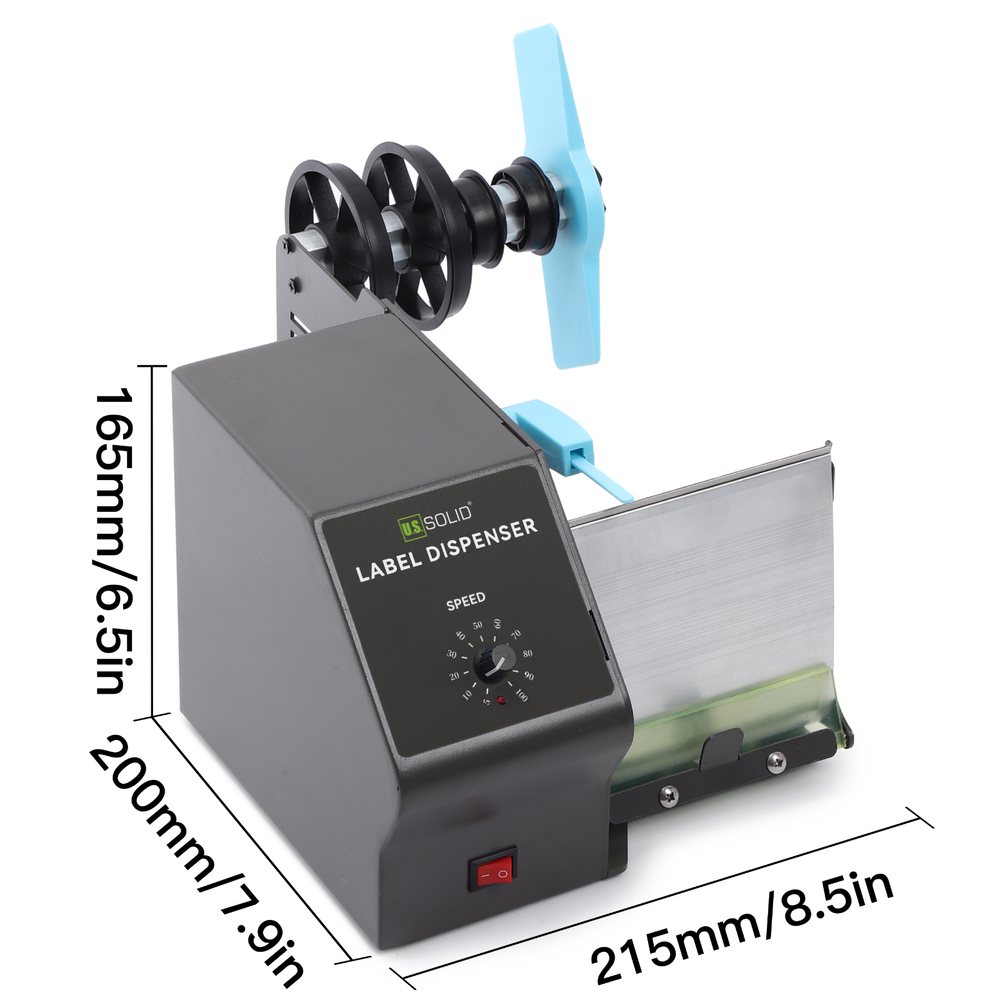 U.S. Solid Automatic Label Dispenser For Rolls And Fan-fold Labels 5-120mm Width