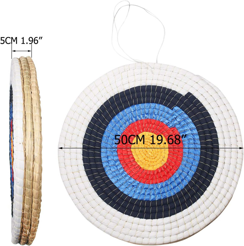 Handmade Solid Straw Round Archery Target Bow for Traditional Shooting