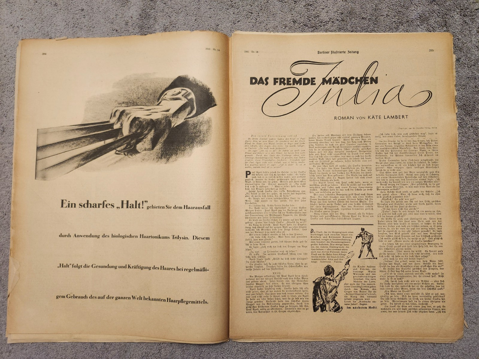 WW2 Germany. Berliner Illustrierte Zeitung" # 14, April 3, 1941