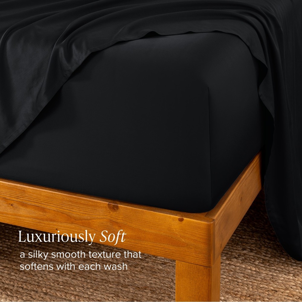 Bare Home Rayon Made from Bamboo Fitted Sheet