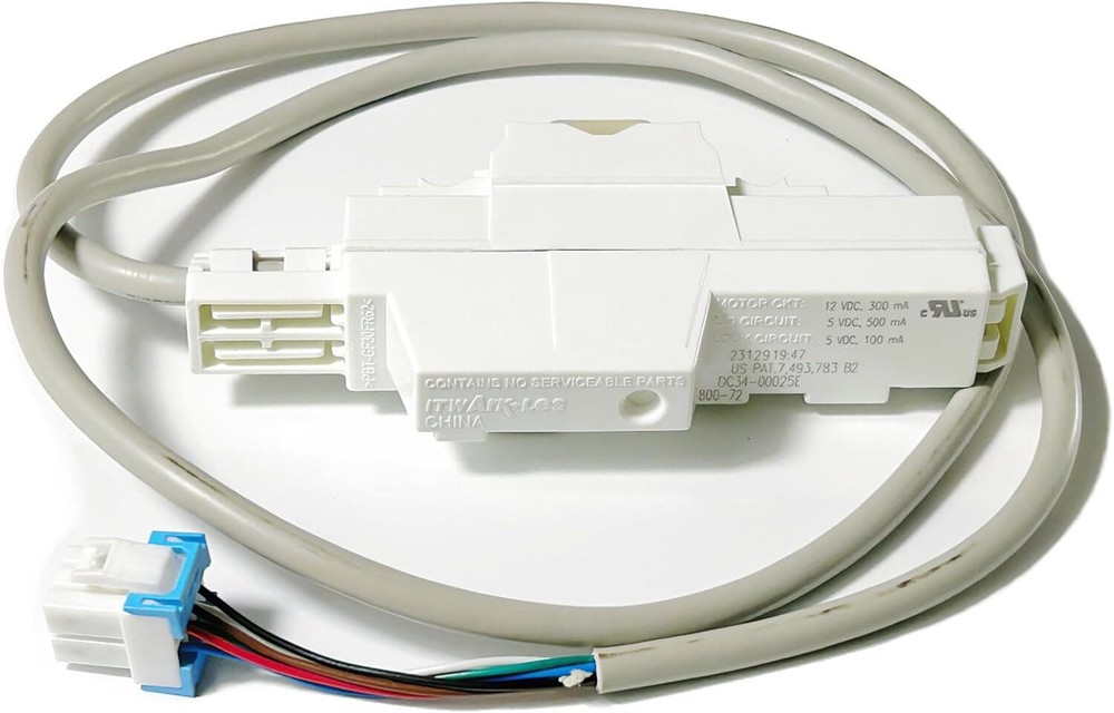Exact Replacement DC34-00025E for Samsung Washer Door Lock Switch