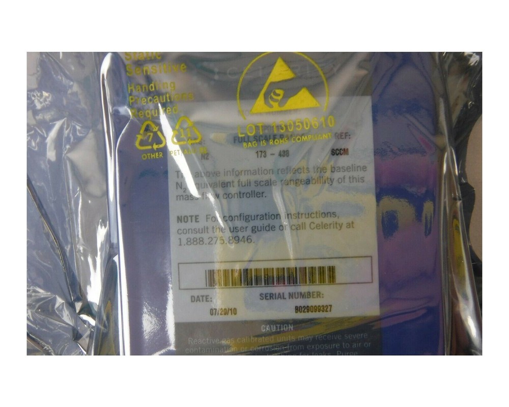 CELERITY DEVICENET IN2 MASS FLOW CONTROLLER CHFS GAS 100 SCCM 3030-14462