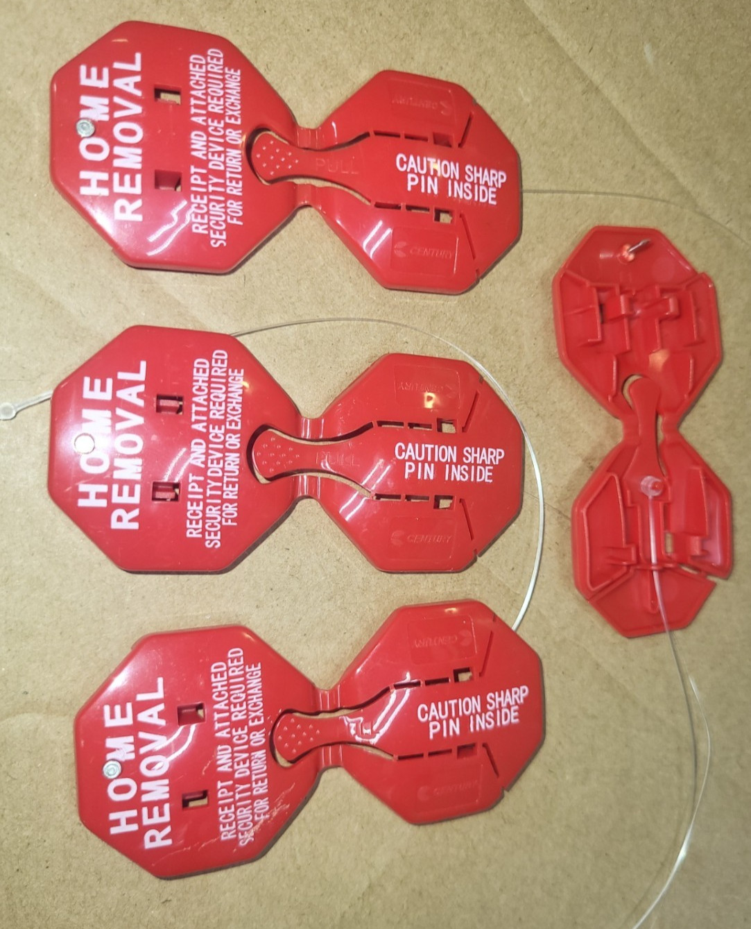 Lot of 10 New T-WARDROBE Security Clothing Tags Wardrobing Tag Retail Supplies