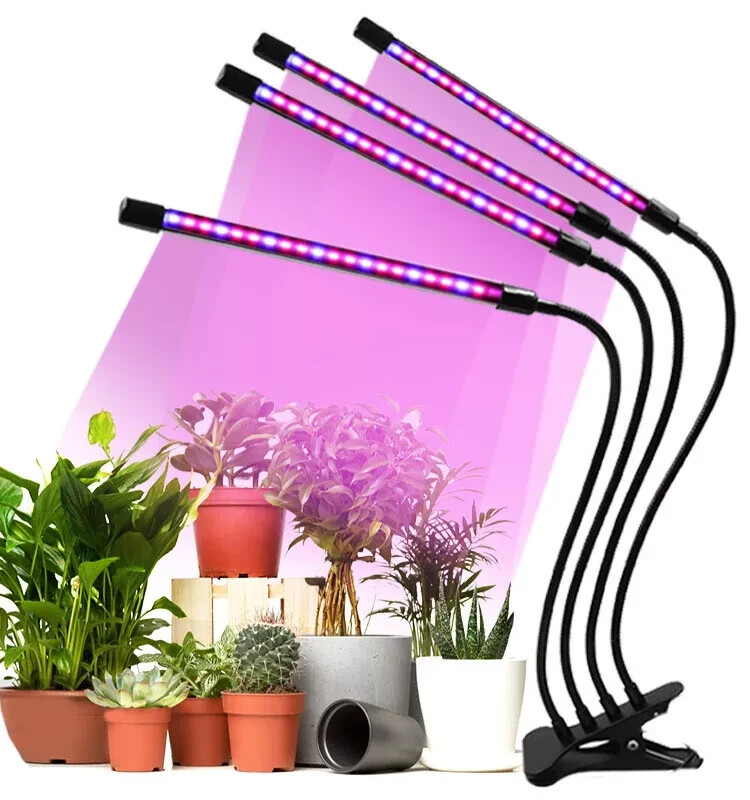 4 Heads LED Grow Light Plant Growing Lamp Light for Indoor Plants Full Spectrum